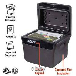 0.66 cu. Ft. Fireproof & Waterproof Safe File Box Digital Lock