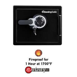 0.82 Cu. Ft. Security Box Fire Water-Resistant Safe Dual Combination/Key Lock US
