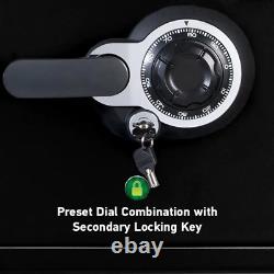 0.8 Cu. Ft. Fireproof & Waterproof Safe with Dial Combination Lock