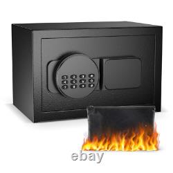 0.8 Cubic. Ft Security Safes Box with Digital Keypad and Key Lock, Fireproof Safe