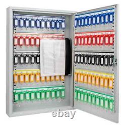 100 Key Storage Cabinet Combo Lock Box Safe Organizer Wall Mount Car Lot Holder