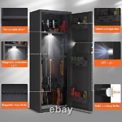 10-12 Large Gun safe, Unassembled Rifle Gun Safe with Metal Storage Box