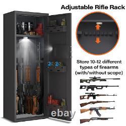 10-12 Large Gun safe, Unassembled Rifle Gun Safe with Metal Storage Box