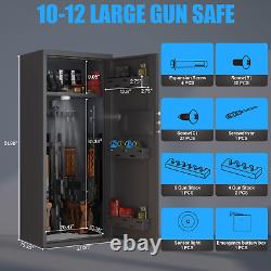 10-14 Rifle Gun Safe for Shotguns, Large Unassembled Gun Safe for Home Rifle and