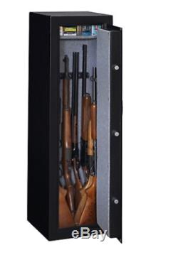 10 Gun Safe Electronic Lock FireProof Drill Resistant Rifle Shotgun Firearm Case