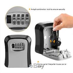 12Pack 4 Digit Combination Key Lock Box Wall Mount Safe Security Storage Case US