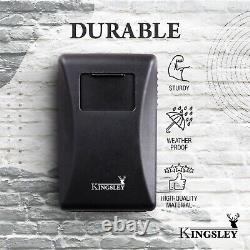 12 PACK Kingsley Guard-a-key Wall Mounted Lock Box, Key Storage Key Box, Large