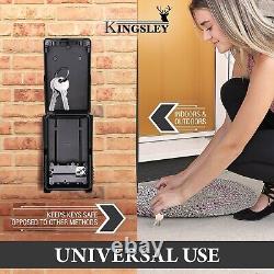 12 PACK Kingsley Guard-a-key Wall Mounted Lock Box, Key Storage Key Box, Large