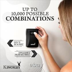 12 PACK Kingsley Guard-a-key Wall Mounted Lock Box, Key Storage Key Box, Large