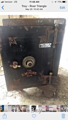 1890's Antique The Empire Safe Iron Safe with Combination Lock