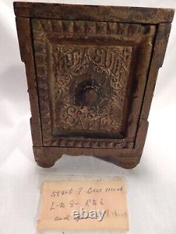 1897 J & E Stevens Combination Lock Bank, Treasure Safe, Working Combo Cast Iron