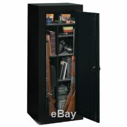 18-Gun Storage Locker Steel Security Cabinet Rifle Firearms Safe Organizer