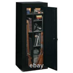 18 Rifles Gun Cabinet Storage Locker Shelf Rack Safe Shotgun Firearm Pistol Lock