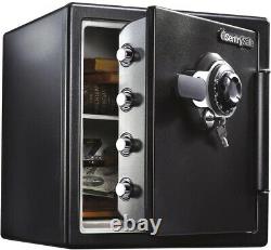 1.23 cu ft. Fireproof/Waterproof Safe with Dial Combination, Secondary Locking Key