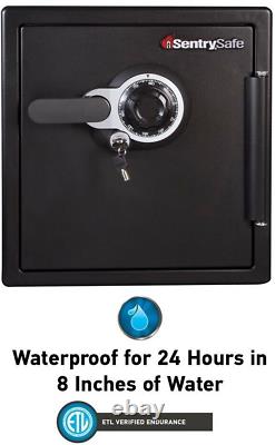 1.23 cu ft. Fireproof/Waterproof Safe with Dial Combination, Secondary Locking Key
