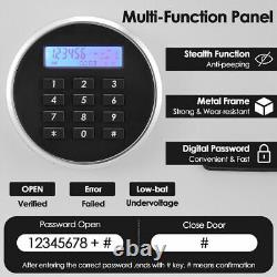 1.2CUB Digital Safe Box Lock Box Cash Jewelry Black LCD Digital Security Keypad