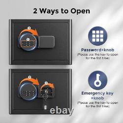 1.2Cub Digital Electronic Safe Box Keypad Lock Security Home Office Gun External