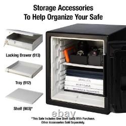 1.2 Cu. Ft. Fireproof & Waterproof Safe With Dial Combination Lock