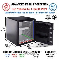 1.2 Cu. Ft. Fireproof & Waterproof Safe with Digital Combination Lock