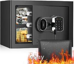 1.2 Cub Home Safe Fireproof Waterproof, Digital Security Cubic, 25EH