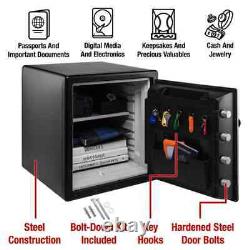 1.2 cu. Ft. Fireproof & Waterproof Safe, Dial Combination Lock