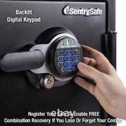 1.2 cu. Ft. Fireproof & Waterproof Safe, Digital Combination Lock