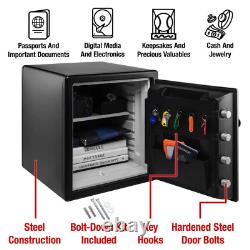 1.2 cu. Ft. Fireproof & Waterproof Safe with Dial Combination Lock