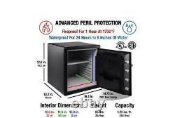 1.2 cu. Ft. Fireproof & Waterproof Safe with Dial Combination Lock Security Box