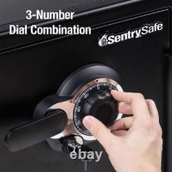 1.2 cu. Ft. Fireproof & Waterproof Safe with Dial Combination Lock and Dual Key