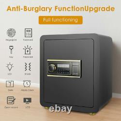 1.53Cub LEDFingerprint Keypad Fireproof Safe Security Lock Box Digital Security