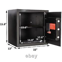 1.5 CUB FT Safe Box for Home Pistol Lock Box with Digital Combination Key Lock