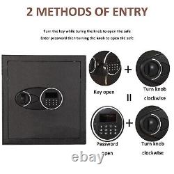 1.5 CUB FT Safe Box for Home Pistol Lock Box with Digital Combination Key Lock