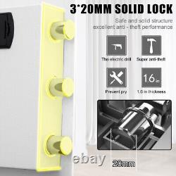 1.5 Cub Fireproof Safe Box Digital Keypad Lock Safes Double Alarm Home Office US