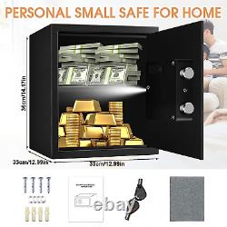 1.6 Cub Home Safe Fireproof Waterproof, Fireproof Safe Box with Combination Lock