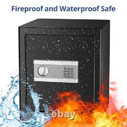 1.72cub Fireproof Safe Box Digital Keypad LED Lock Security Pistol Cash Jewelry