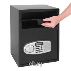 1.7 cu. Ft. Digital Safe Depository Drop Box Cash Home Security Lock Deliver Type