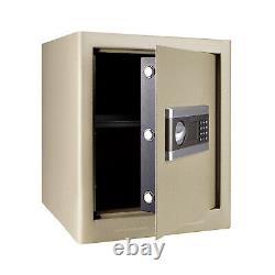 1.87Cub Home Safe Box Fireproof Waterproof Digital Key Lock Safe with Keypad LED