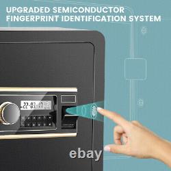 1.8Cub Ft Electronic Digital LED Keypad Safe Box Fingerprint Security Lock Home