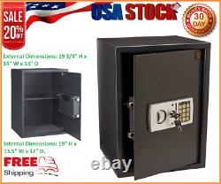 1.8 CF Large Electronic Digital Lock Safe Security Box Fireproof for Home Office