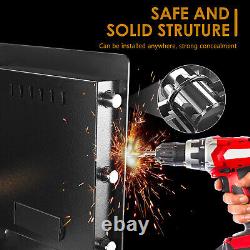1.8 Cubic Feet Biometric Fingerprint Digital Safe Key Lock Home Office Safe Box