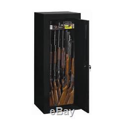 22 Gun 54 Long Safe Home Security Cabinet Lock Rifle Shotgun Steel Storage Box