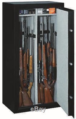 22-Gun Electronic Digital Lock Large Steel Security Rifle Storage Cabinet Safe