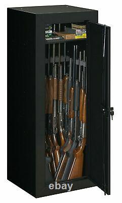 22-Gun Locking Security Rifle Shotgun Storage Cabinet Firearm Key Lock Safe NEW