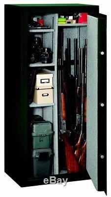 22-Gun Steel Cabinet Green Combination Lock Safe Hunter Rifle Shotgun Storage