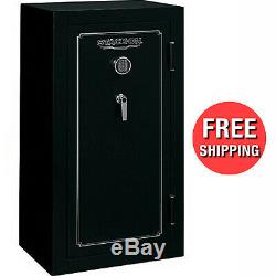 24 Guns to 54 Inch Tall Fire Resistant Security Safe Electronic Lock Matte Black