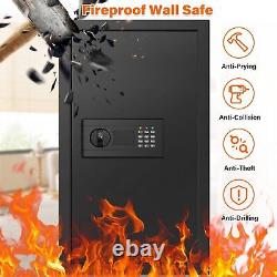 25.6 Tall Fireproof Wall Safes Between the Studs 16 Centers, Hidden Wall Safe