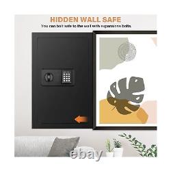 25.6 Tall Wall Safes Between the Studs Fireproof, Combination Lock Hidden Sa
