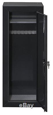 25 Gun 54 Long Safe Home Security Cabinet Lock Rifle Shotgun Steel Storage Box
