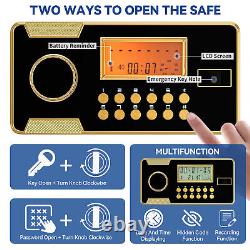 2CuBic Small Security Home Safe Box Fireproof Document Bag withDigital Keypad Lock