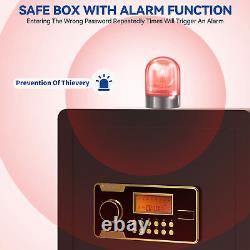 2CuBic Small Security Home Safe Box Fireproof Document Bag withDigital Keypad Lock